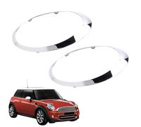 51137149905 2 pezzi Anello di finitura cromato per fari anteriori compatibile con Mini R55 R56 R57 R58 R59 2005-2015 Sostituisce n. 51137149906 Argento