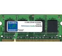 512MB Dramm SODIMM Memoria RAM Per Cisco 880 Serie Router ( Mem8XX-256U768D )