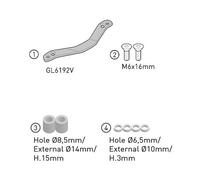 5148KITK - Kit di montaggio Kappa per KRA5143 BMW C 400 GT (25-26)