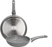 51589 TOGNANA SET 2 PADELLE ALLUMINIO PURE ROQ PURE ROQ GRGIO OPACO CM 24 E 28