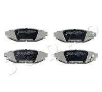 51704 JAPKO Kit pastiglie freno, Freno a disco per SUBARU