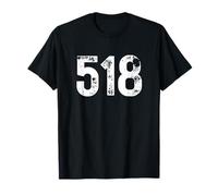 518 Codice Area Albany New York Maglietta