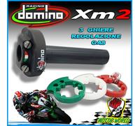 5182.03-02 KIT COMANDO GAS RAPIDO DOMINO RACING XM2 CON 3 GHIERE DI REGOLAZIONE
