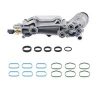 5184294AE 68105583AF Alloggiamento Adattatore Filtro Olio In Alluminio Radiatore Olio Con Guarnizione Sensore Per Jeep Per Cherokee Radiatore Motore
