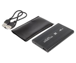 51856 Alloggiamento disco rigido: 2,5" PnP SATA III, USB 2.0 alluminio QOLTEC