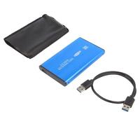 51859 Alloggiamento disco rigido: 2,5" PnP SATA III, USB 3.0 alluminio blu QO...