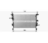 51965905 - RADIATORE JEEP Compass (MP, M6) 1.6 Multijet (96 kW / 130 CV) NUOVO