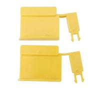 5197420B Clip con linguetta di blocco Clip per fascia filtro di sicurezza in plastica premium per accessori per piscine per corsi d'acqua Giallo brillante 2 pezzi 10x6 cm