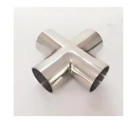 51mm 2" Pipe OD Butt Welding Cross 4 Ways Splitter SUS 304 Stainless Steel Fitting Spliter Homebrew Beer Wine