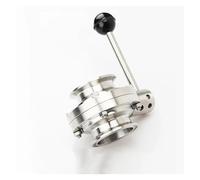 51mm OD 304 Stainless Steel Valve 64mm Ferrule OD Valve