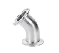 51mm Pipe OD & 2" Tri Clamp 45 Degree Elbow 316L Stainless Fitting Connector Homebrew