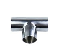 51mm Pipe OD Butt Weld Tee 3 Way Connector Pipe Fitting SUS304 Stainless Homebrew