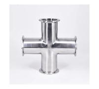 51mm Pipe OD x 2" Tri Clamp Cross 4 Ways Splitter SUS 304 Stainless Fitting Homebrew Beer Wine