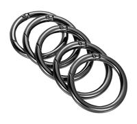 51x39x6mm Molla Cancello Giunto Toroidale,5pz Rotondo Scatto Clip,Nero