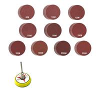 52/102Pcs Dischi abrasivi Forma Rotonda Carta vetrata 60-2000 Grane Gancio Loop Carta abrasiva Lucidatura per smerigliatrice Rotary Automotive Accessori di levigatura