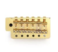52,5 Mm Vintage Chitarra Elettrica Single Shake Bridge Sistema Tremolo Tailpiece Ponte Per ST(Gold)