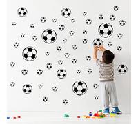 52 adesivi da calcio, facili da staccare e attaccare palloni da calcio, decorazioni da parete fai da te per la stanza dei bambini, per la camera dei bambini, il soggiorno, la finestra della porta