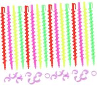 52 bacchette a spirale per capelli con piccole e grandi per capelli ricci naturali, bigodini in plastica flessibile per uno styling delicato senza danni, bigodini a spirale ad azione rapida, adatti