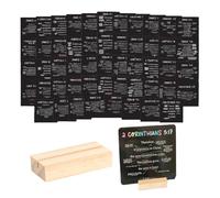 52 biglietti con versi biblici con 1 cornice in legno, scritture bibliche e preghiere ispiratrici, mini incoraggiamento delle Scritture assortite, preghiera motivazionale ispiratrice, regalo di Pasqua