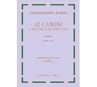 52 canoni a due, tre e quattro voci (rist. anast. Venezia, 1785). Ediz. speciale