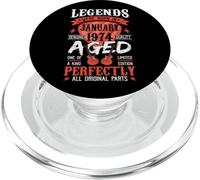 52° compleanno Vintage Legends nato nel 1974, 52 anni PopSockets PopGrip per MagSafe