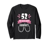 52 da Qui Si Va in Discesa Maglietta Compleanno Divertente Maglia a Manica