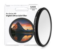 52 mm Pro Series Multi-rivestito ad alta risoluzione filtro digitale ultravioletto per Pentax smc DA 50mm f/1.8 Lens, Pentax DA 18-55mm f/3.5-5.6 AL WR Zoom Lens