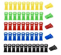 52 mollette per calze per lavatrice e asciugatrici, per calzini, lavatrici, mini mollette con gancio, calzini assortiti, per lavatrice (colorati)