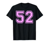 52 Numero Cinquantadue Sport Varsity College Girl Matching Maglietta