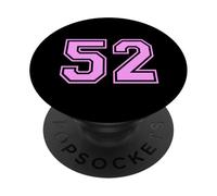 52 Numero Cinquantadue Sport Varsity College Girl Matching PopSockets PopGrip Adesivo