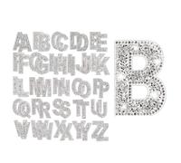 52 Pezzi Glitter Strass Lettere Adesive In Resina Da 24 Pollici
