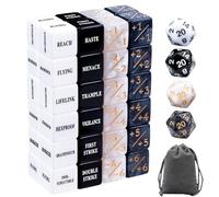 52 Pezzi MTG Abilities Parole Chiave Contatore Dadi e MTG Life Counter Gettoni Bulk Set di Dadi in 4 Colori con 4 D20 per Magic The Gathering, TCG, Accessori da Gioco di Carte