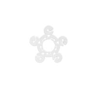 52 pezzi prugna a forma di clip palloncino, arco traslucido palloncino gancio rack, forma floreale clip palloncino, per feste di compleanno, riunioni di famiglia, balli, matrimoni