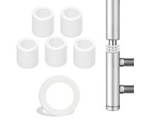 52 Pezzi Rondelle Alzaporta per Cerniere Porte Rondelle Porta Interni Spessori in Plastica 1 mm Rivestimento Blindata Finestre Pannello Cardini per Cancello Gomma -10,2 mm * 15 mm