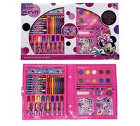 52 Pezzi VALIGETTA Colori Minnie pennarelli tavolozza gioco adesivi Disney