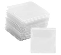 52 sacchetti per monete, in plastica, trasparente, per monete, spille, gioielli