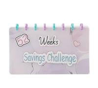 52 settimane di risparmio sfida riutilizzabile Budget Book Book con buste raccoglitore per salvare organizzatori ricaricabili budget book planner