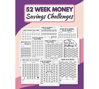 52 Week Money Savings Challenges: Large Savings Challenge Book | +30 Unique Challenges With Easy & Fun Ways to Save $100,$1000, $5000, $10,000...$60,000 in 52 Weeks + More | Savings Tracker Journal