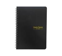 52 Week Planner 2025 Daily Full Page Self Discipline Punch Book One Calendar January December Conservazione artigianale (Black Size)