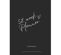 52 Week Planner, Customizable Undated Weekly Planner - Daily Agenda To Do List Notepad Day Planner Notebook | Monthly School Task, Work Schedule Planners