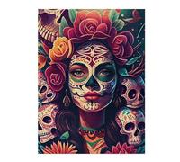 52 x 38 cm, 1000 puzzle per adolescenti Celebrating Life and Death puzzle decorazione da parete difficile sfida antistress regali 52 x 38 cm, 1000 pezzi