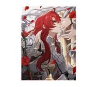 52 X 38 cm 500 Pcs Wooden Adult Jigsaw-Puzzles With Honkai Star Rail All Roles's Light Cones Paint