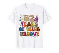 52 Years Of Being Awesome Girasole 52 Anni Compleanno Regalo Maglietta