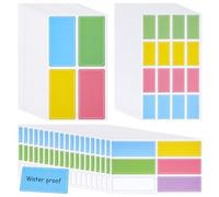 520 etichette adesive colorate impermeabili rimovibili in colori assortiti autoadesivi per appunti etichette adesive con nome etichette luminose per annotazioni adesive per ufficio scuola casa