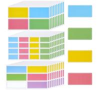 520 etichette autoadesive colorate, rettangolari, codifica, etichette colorate, scrivibili, autoadesive, tinta unita, per ufficio, casa, scuola, inventario, organizzare documenti
