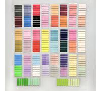 5200/4000/3200/2000/800/200 pezzi Linguette adesive trasparenti multicolore lunghe e scrivibili, set grande di indicatori di pagina impermeabili per studenti, ufficio, diario, lavoratori d'ufficio, ri