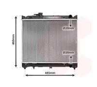 52002015 VAN WEZEL Radiatore, Raffreddamento motore per SUZUKI