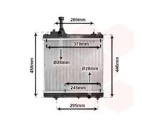 52002113 VAN WEZEL Radiatore, Raffreddamento motore per NISSAN,SUZUKI