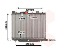 52002122 VAN WEZEL Radiatore, Raffreddamento motore per SUZUKI
