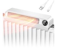 5200mAh Ventilatore di Riscaldamento Intelligente con 4 Ventilatore | Ventilatore per Termosifone, Radiatori l'efficienza del Riscaldamento e Risparmiare Energia, per Booster di Riscaldamento